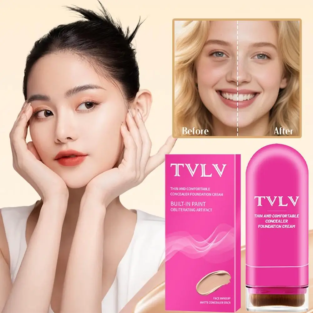 Eraser Foundation Stick Water Moist Light Concealer Foundation Covering Acne Scarring Dark Under-eye Circles Face Beauty Makeup