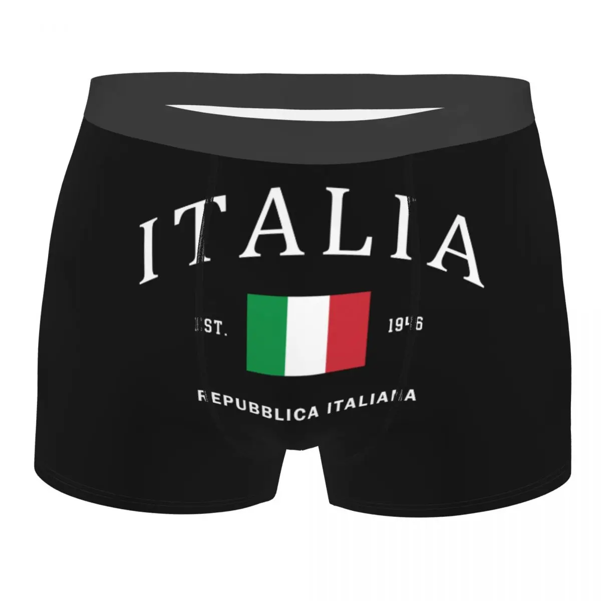 

Нижнее белье с флагом Италии на заказ, мужские трусы-боксеры с итальянским патриотическим принтом, шорты, дышащие трусы