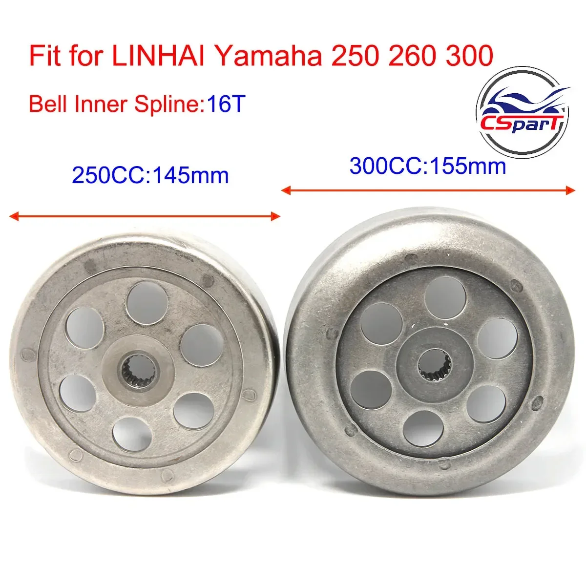 Conjunto de embrague secundario, variador accionado por la parte trasera, para LINHAI 250, 260, 300, YP260, Yamaha MAJESTY 250, 260, LH260, LH300