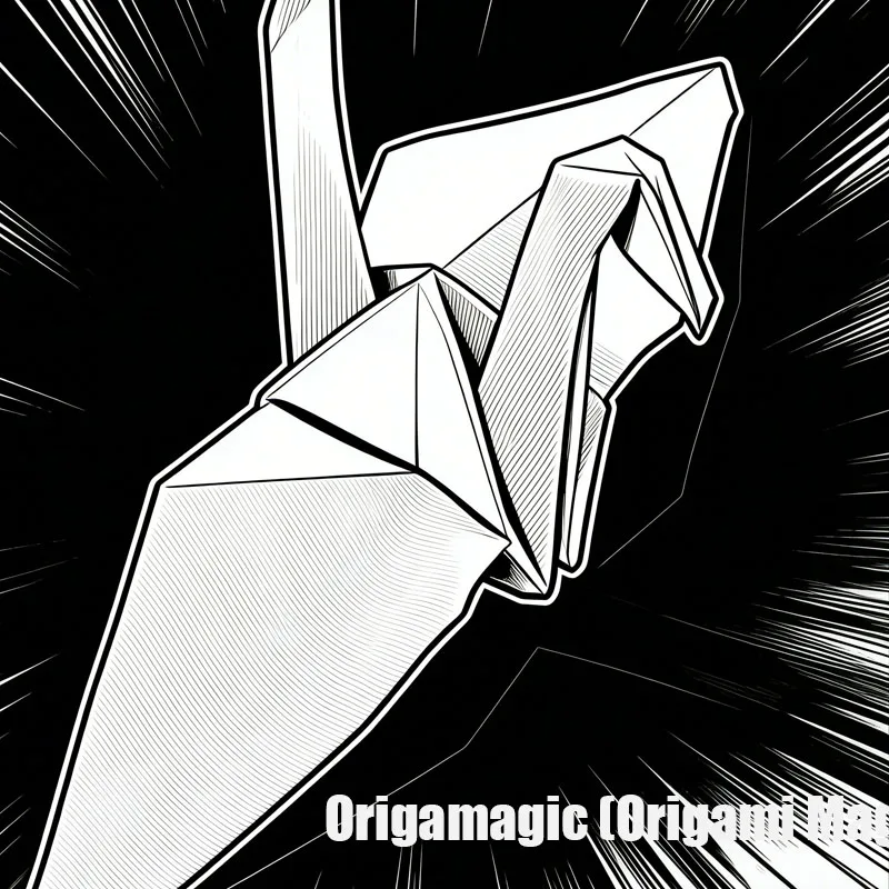 

Origamagic (Origami Magic) Crane WHITE Color Magic Trick Close Up Magia Props Street Accessories Magica