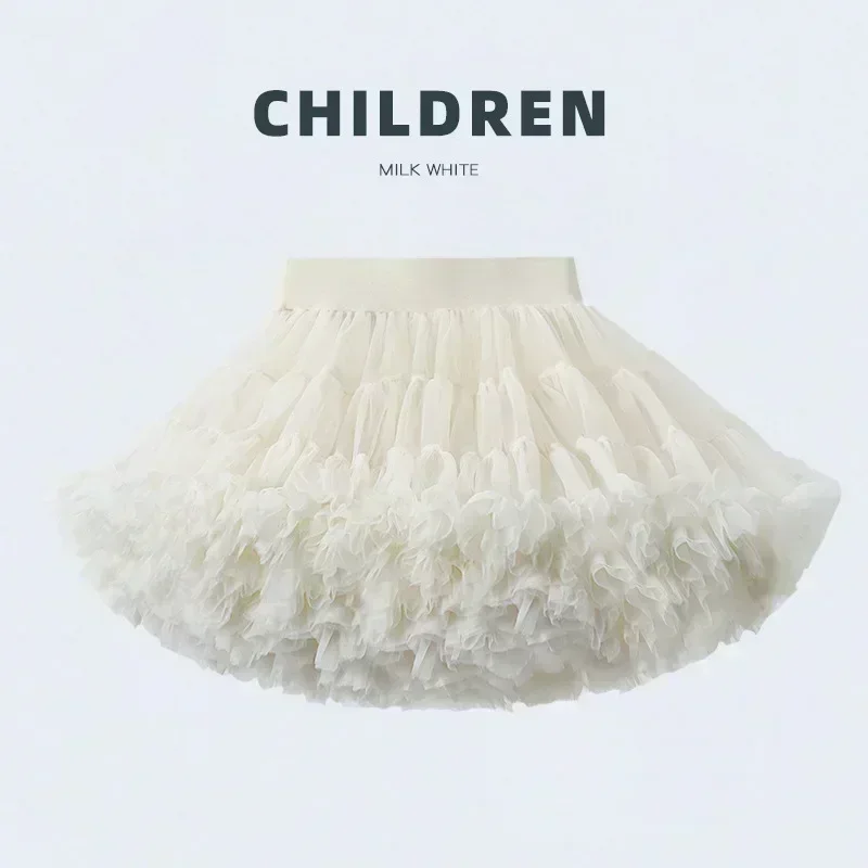 HOT Upgrade Baby Girls Tutu Skirt for Children Puffy Tulle Skirts for Kids Fluffy Ballet Skirt Party Princess Girl Clothes B023