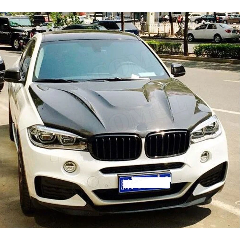 

Карбоновая накладка на вентиляционное отверстие капота для BMW X5 X6 2007-2013, стайлинг для автомобиля