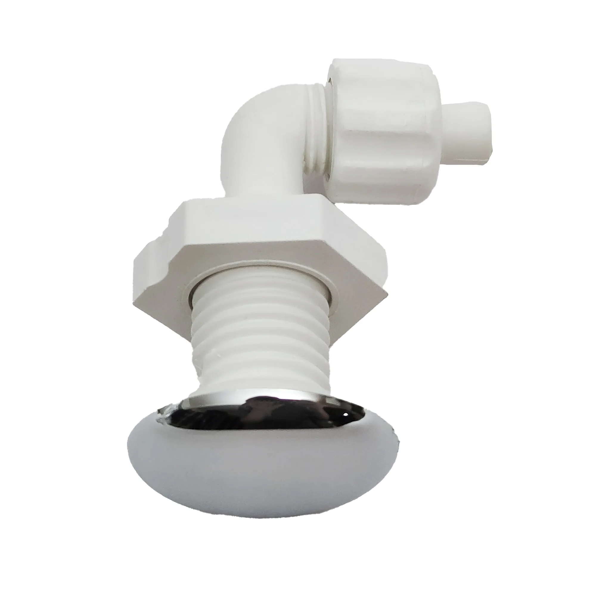 

10mm Nozzle 30mm Cover Twisted Teeth Bow Bubble Nozzle Chromed Cap PVC Base Hot Tub Air Jet Massage Bathtub Accessories