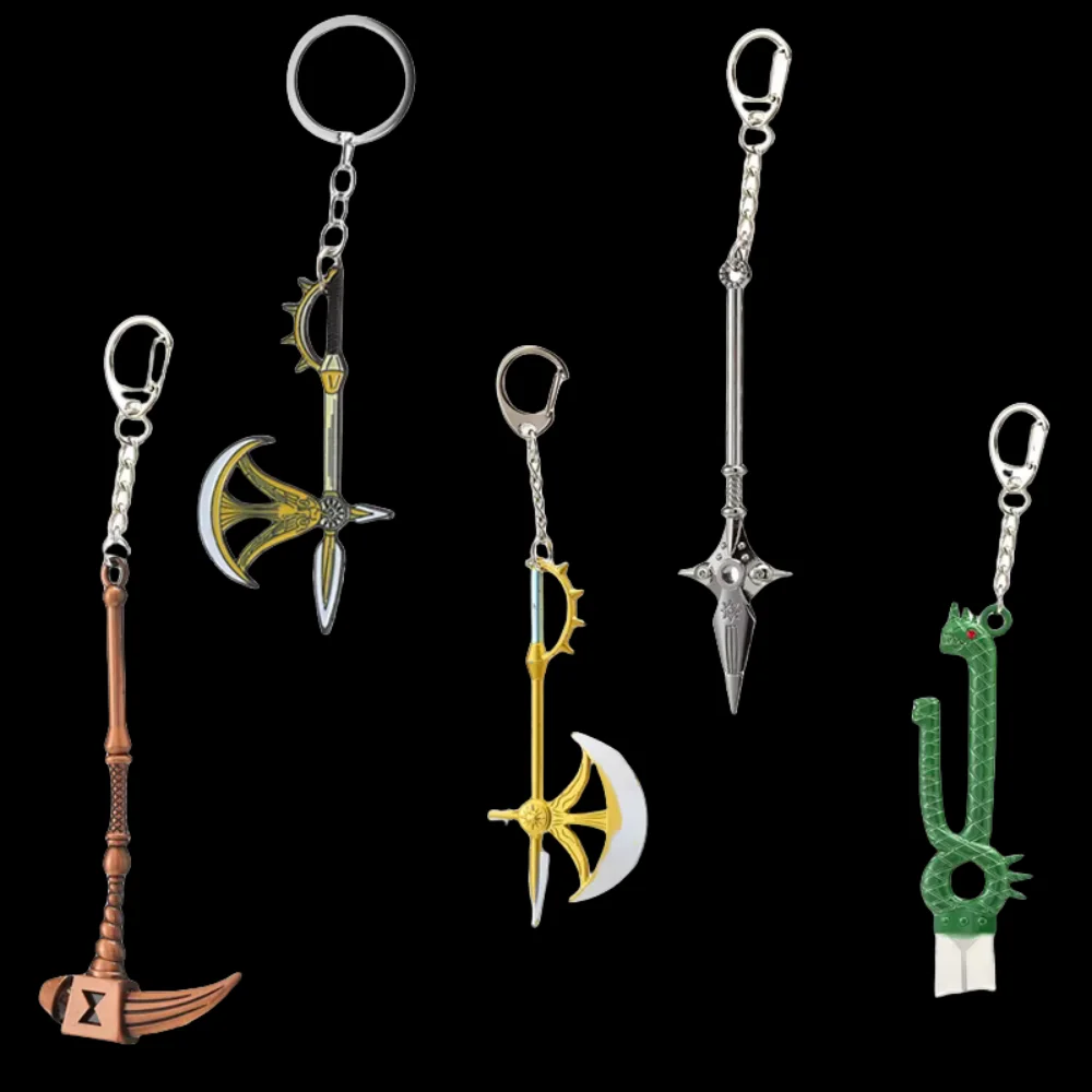 LLavero de cadena de Anime The Seven Deadly Sins para mujeres y hombres, insignia de tatuajes de dragón Meliodas, llaveros, regalos de joyería