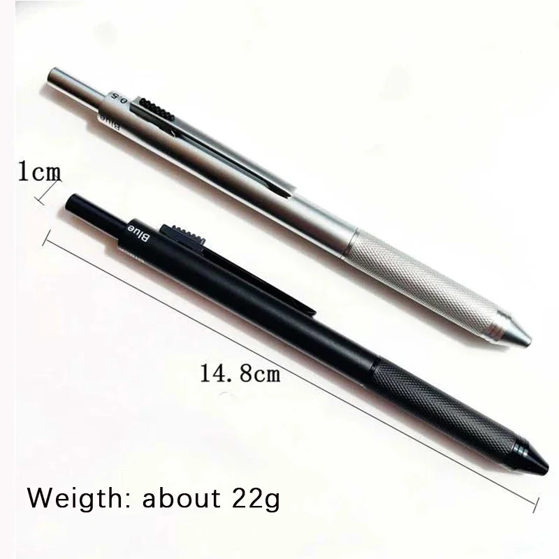 4 In 1 Multicolor Metal Ballpoint Pens 3 Colors Ball Pen 1 Automatic Pencil  For School Office Writing Supplies Stationery Gifts