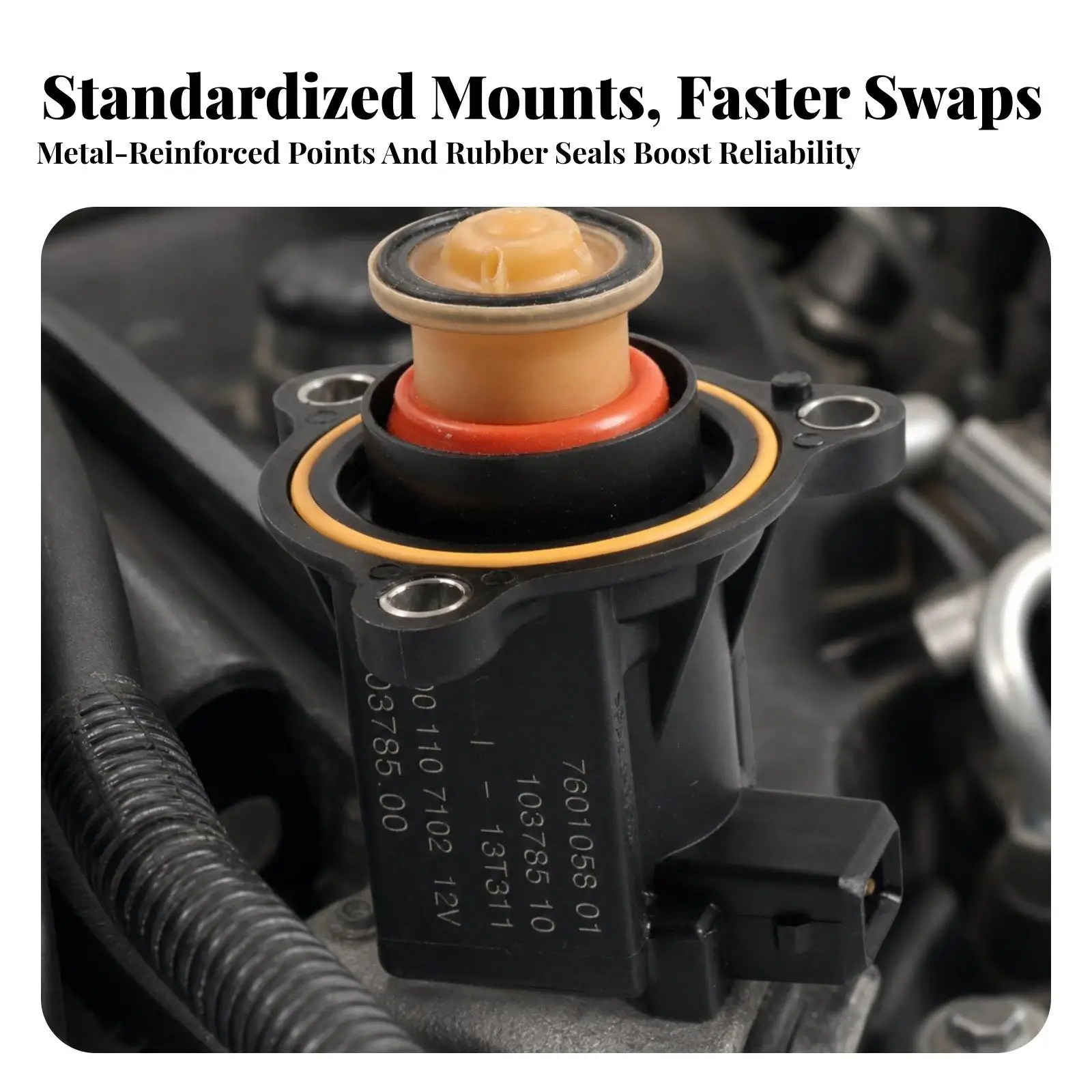 Plug and Plug and Play Boost Solenoid | Direct-Fit Replacement Part Reinforced Nylon Body, forced induction Boost Control