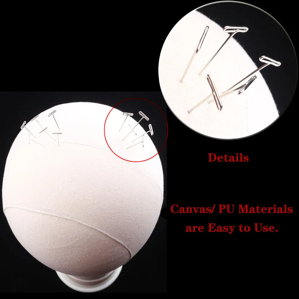 50/100 szt. Długie szpilki T srebrne do peruk, do tworzenia/perukowania/perukowania na głowie manekina, szpilki T 38/51 mm, igły do stylizacji fryzur w salonie