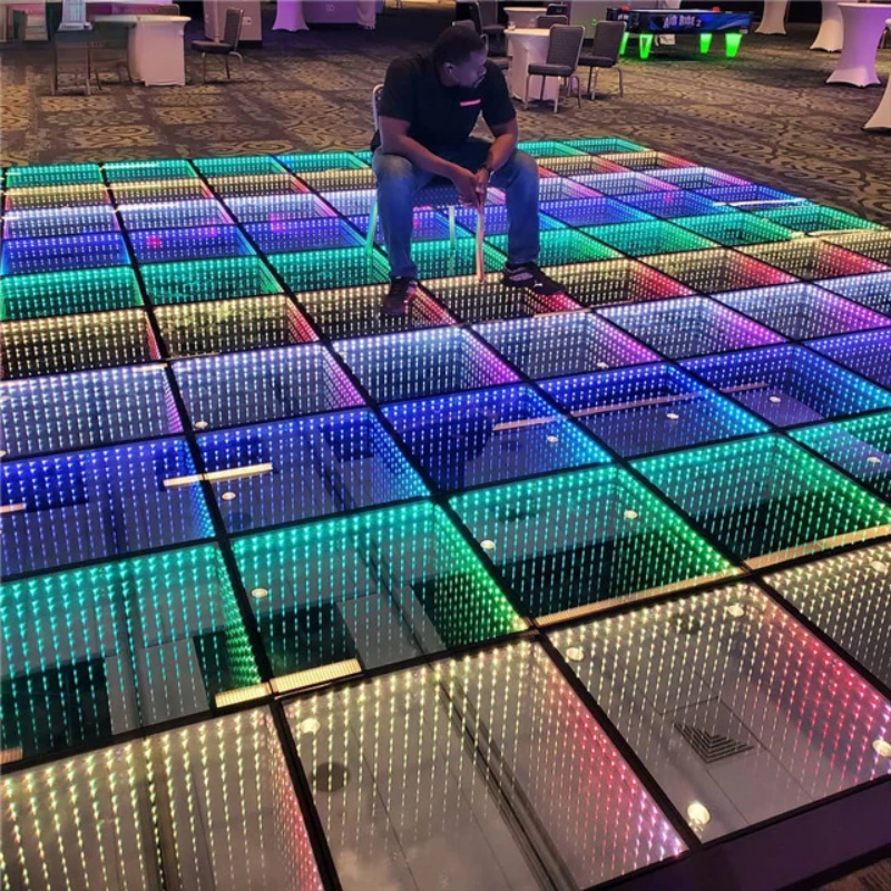 3D infinity led mirror dance floor