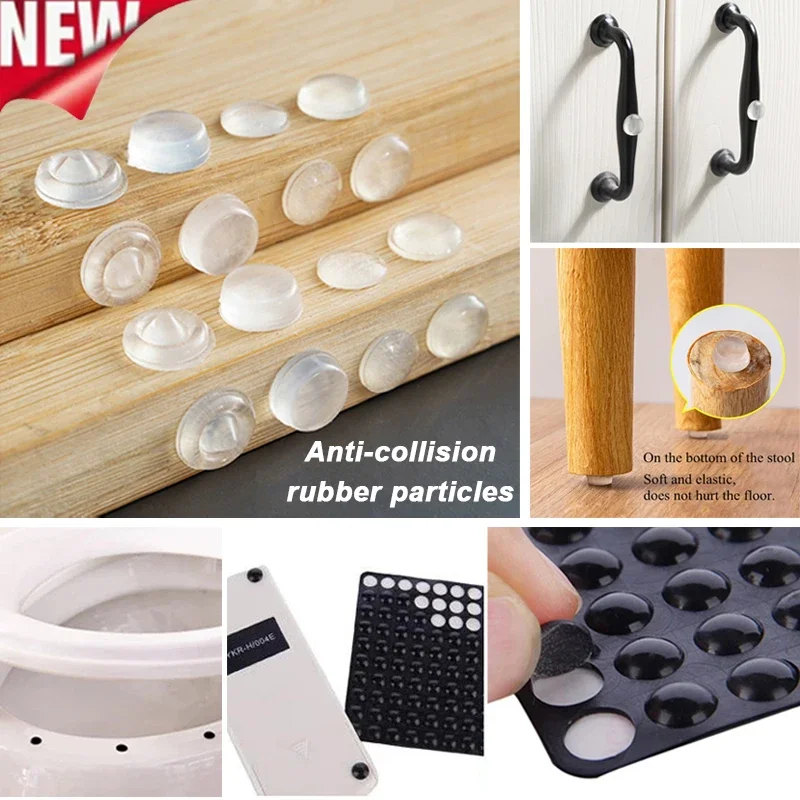 Self-Adhesive Silicone Door Stopper handle Anti-collision cushion Non Slip Silicone Feet Pad Anti-collision rubber particles