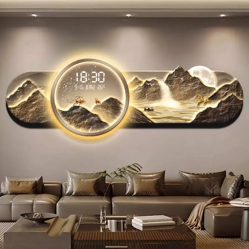 Machinery Japanese Wall Clock Original Decor Plastic Wall Art Wall Clock Digital Modern Horloge Murale Salon Decoration For Home