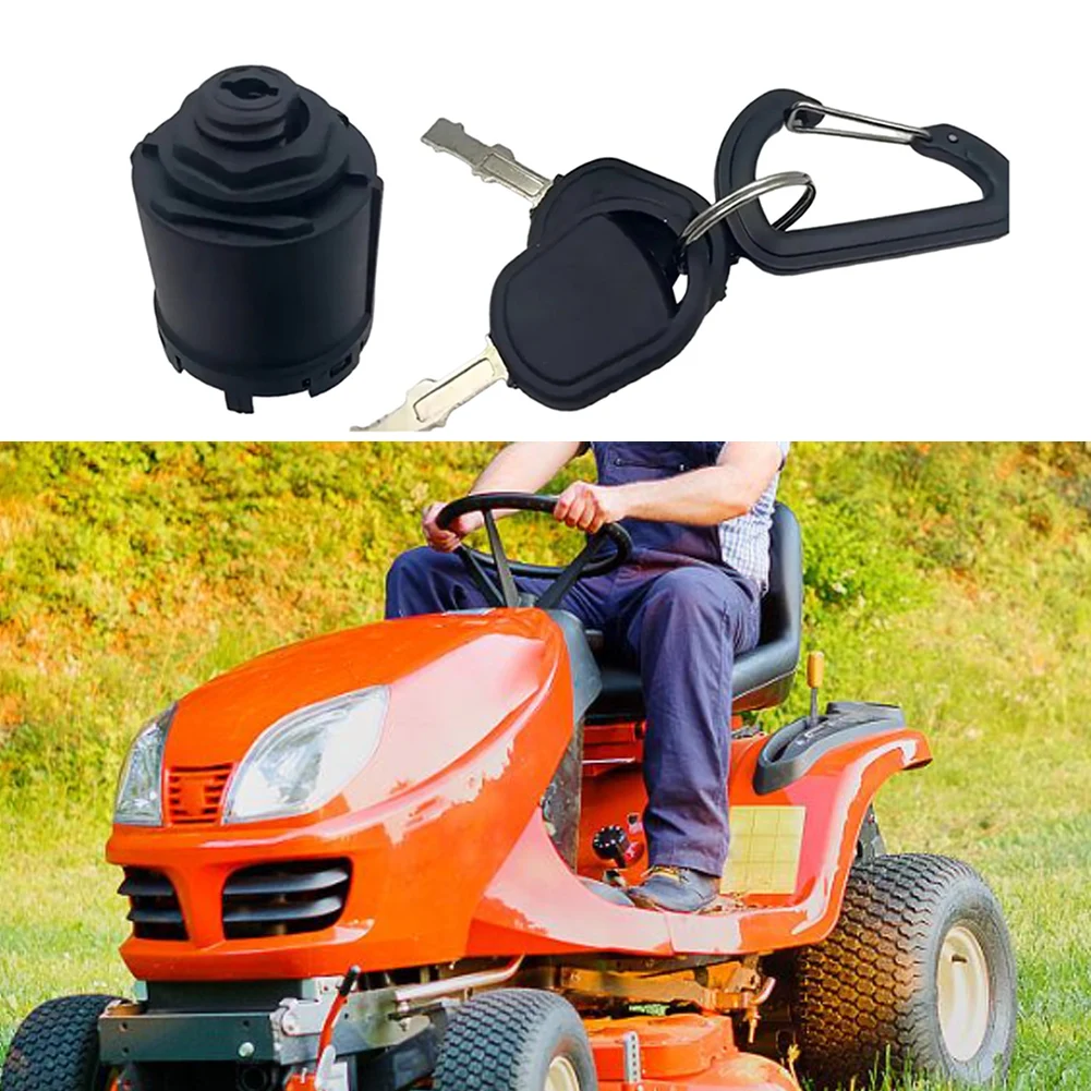 Black 3 Position 5 Pin Ignition Switch With Key For Lawn Mower Models 532140399 723534 532178744 Garden Tractor Replacement Part