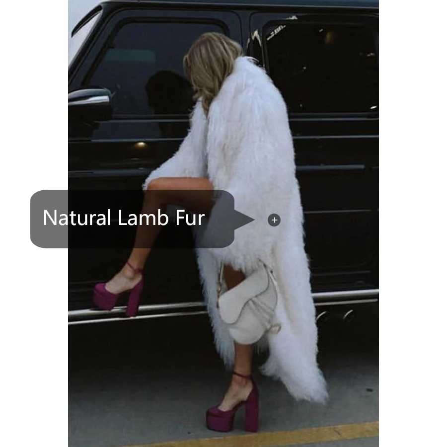 Real Sheepskin Coats For Women White Mongolian Fur Coat Woman Natural Lamb Coats Womens Best Selling