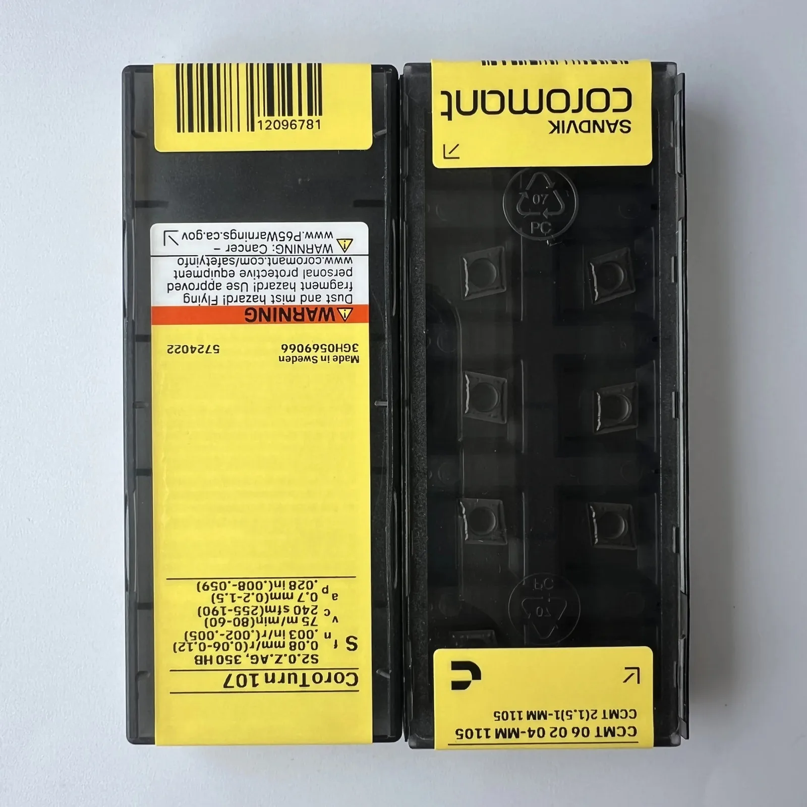 

SANDVIK / CCMT060204-MM 1105 / Лезвие с ЧПУ из твердого сплава, 10 шт.