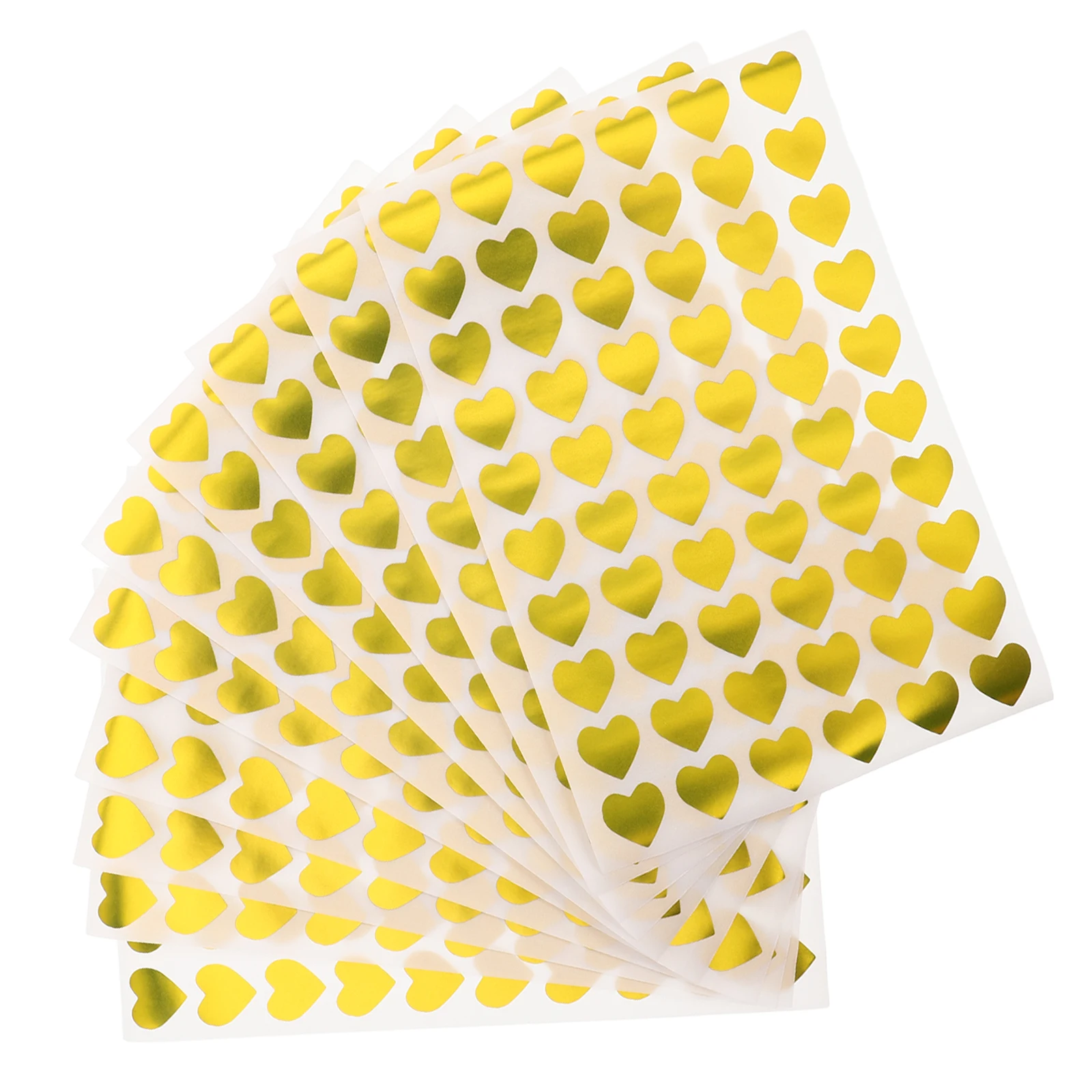 

4Packs Heart Stickers Self-Adhesive Gold Foil Decorative Labels for Valentine Wedding Scrapbooking Reward Heart Stickers