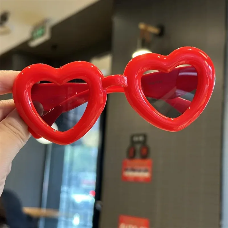 Nuevas Gafas de Sol para Niños, Gafas de Sol para Bebés, Gafas de Sol con Forma de Corazón, Adorables y Modernas, Gafas de Sol para Fotos con Protección UV400