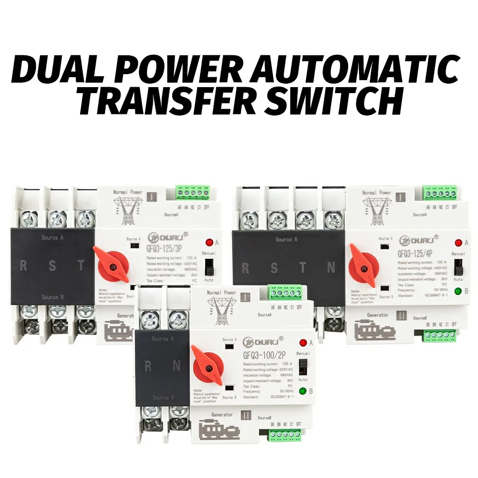 

Dual powerAutomatic Transfer Switch. PC level, Switch less than 8ms, no Interrupt. Only for City Power and Generator, not for PV