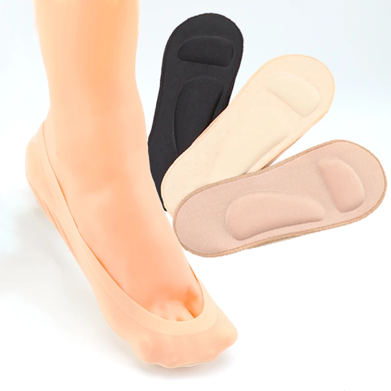 

1Pair 3D Socks Insoles for Feet Women Plantar Fasciitis Arch Support Shoes Insole Orthopedic Inserts Invisible Non slip Shoe pad