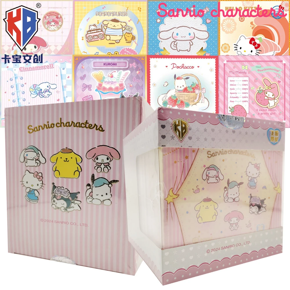 Kabao Genuine Sanrio Cartoon Star Pom Pom Purin Pochacco Cute Trendy and Fun Collection Color Paper Cards Boy Girl Favorite Gift