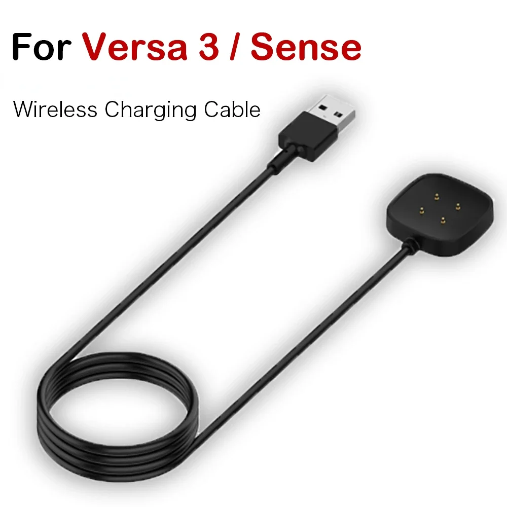 

USB Magnetic Charging Dock Charger For Fitbit versa 4 Fast Charging Power Cable For Fitbit Versa 3 Sense Smart Watch Accessorie