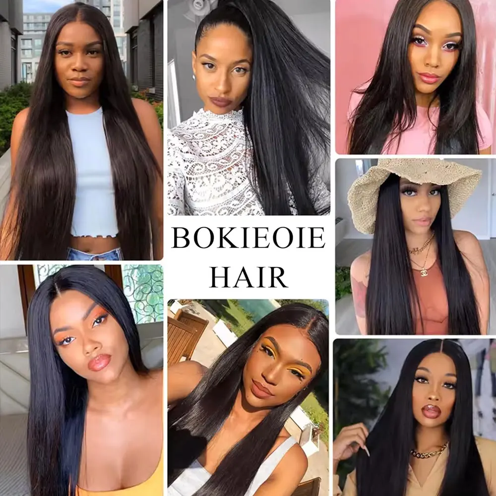 12A 1/3/4 ofertas de extensiones 100% virgen brasileña sin procesar mechones largos y rectos cabello humano Color negro Natural 14-32 pulgadas