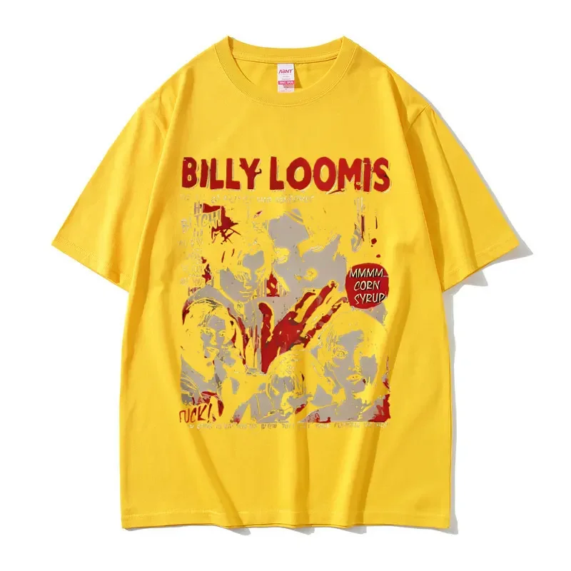 90s خمر فيلم الرعب الصراخ تي شيرت بيلي لوميس نحن جميعنا نذهب قليلا جنون بيلي تي شيرت موضة تي شيرت ريترو #4