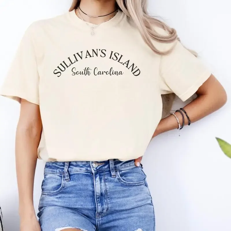 Sullivan'S Island T Shirt  Varsity Aesthetic College Oversized Minimalist South Carolina