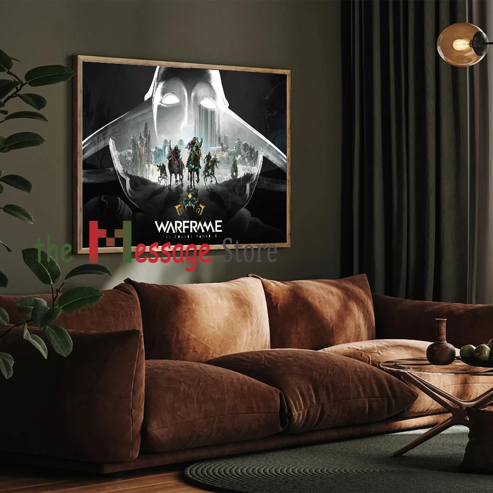 Warframe Video Game Shooting Game Poster Canvas Printing Warframe Gaming Wall Art Decor Gaming Room Internet Bar Wall Decoration