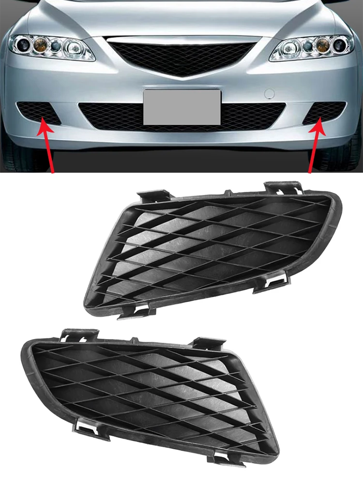 

For Mazda 6 GG 2002 2003 2004 2005 Front Bumper Grille Fog Lamp Cover GJ6A50C21