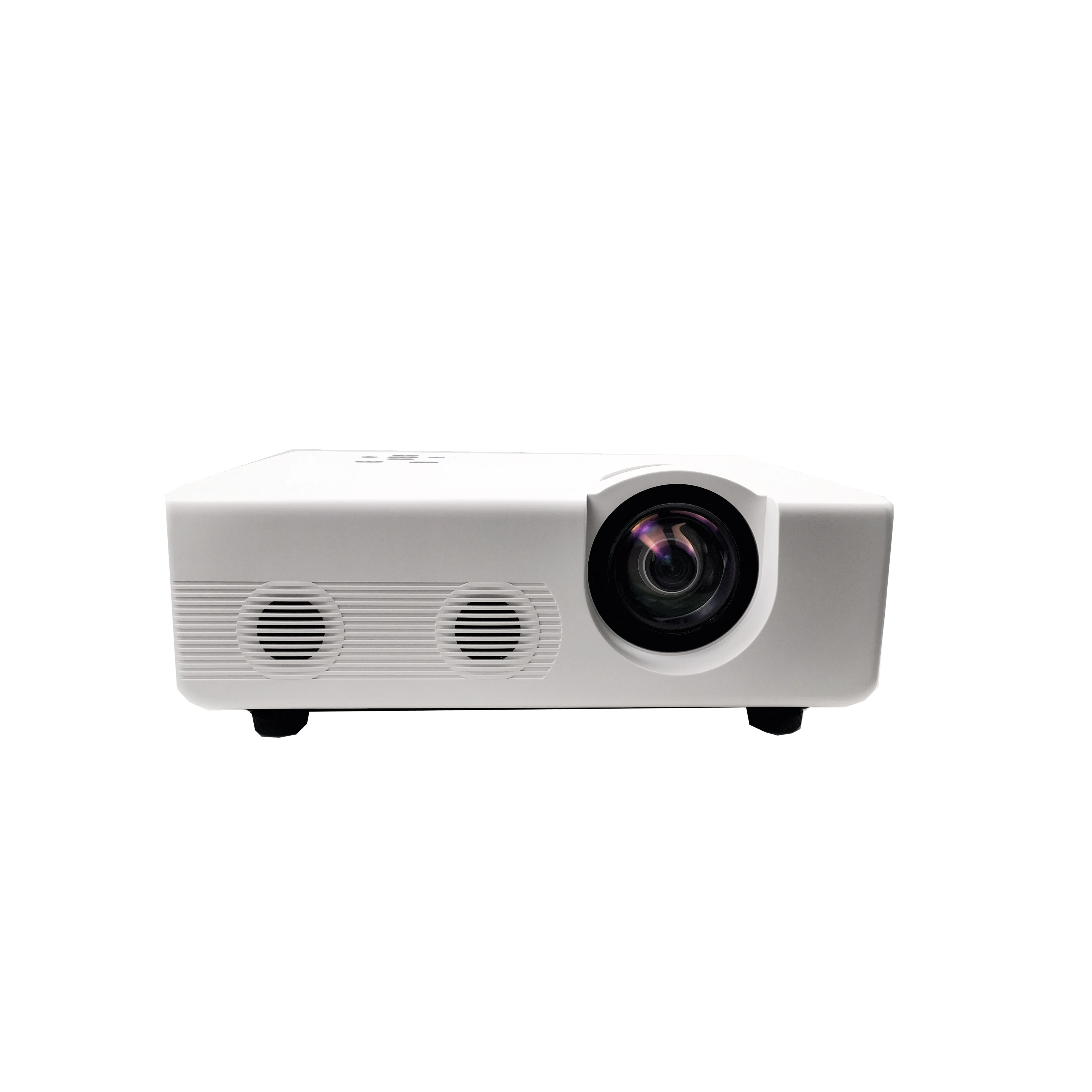 DLP Short Throw WXGA 1080P 3700 Ansi Lumen 3D Projector Maximum 4K Resolution Laser US Plug for Home Business Education
