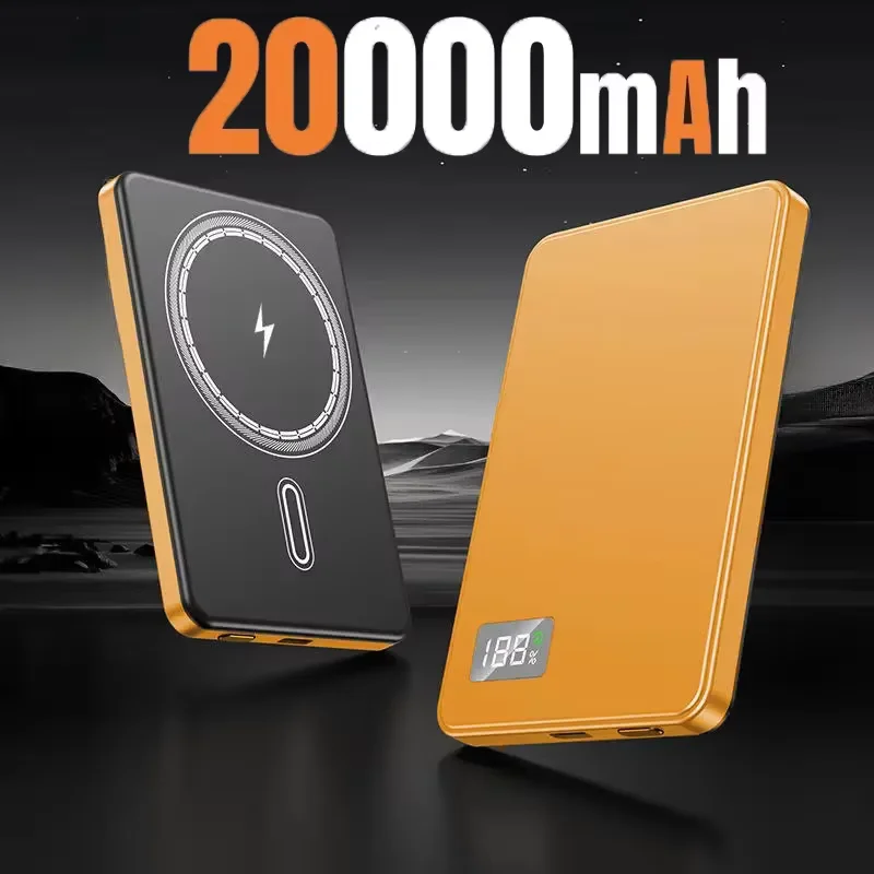 500000mAh Draadloze Magnetische Powerbank Snelladen Draagbare PD22.5W Externe Batterij voor Magsafe voor iPhone17 Samsung Xiaomi