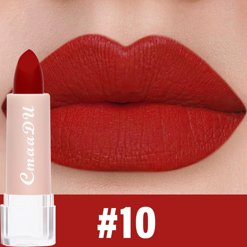 1 Stück Samt-Matt-Lippenstift, langlebig, antihaftbeschichtet, wasserfest, feuchtigkeitsspendender Lipgloss, modische klassische Farbtöne für den Alltag und für Dates