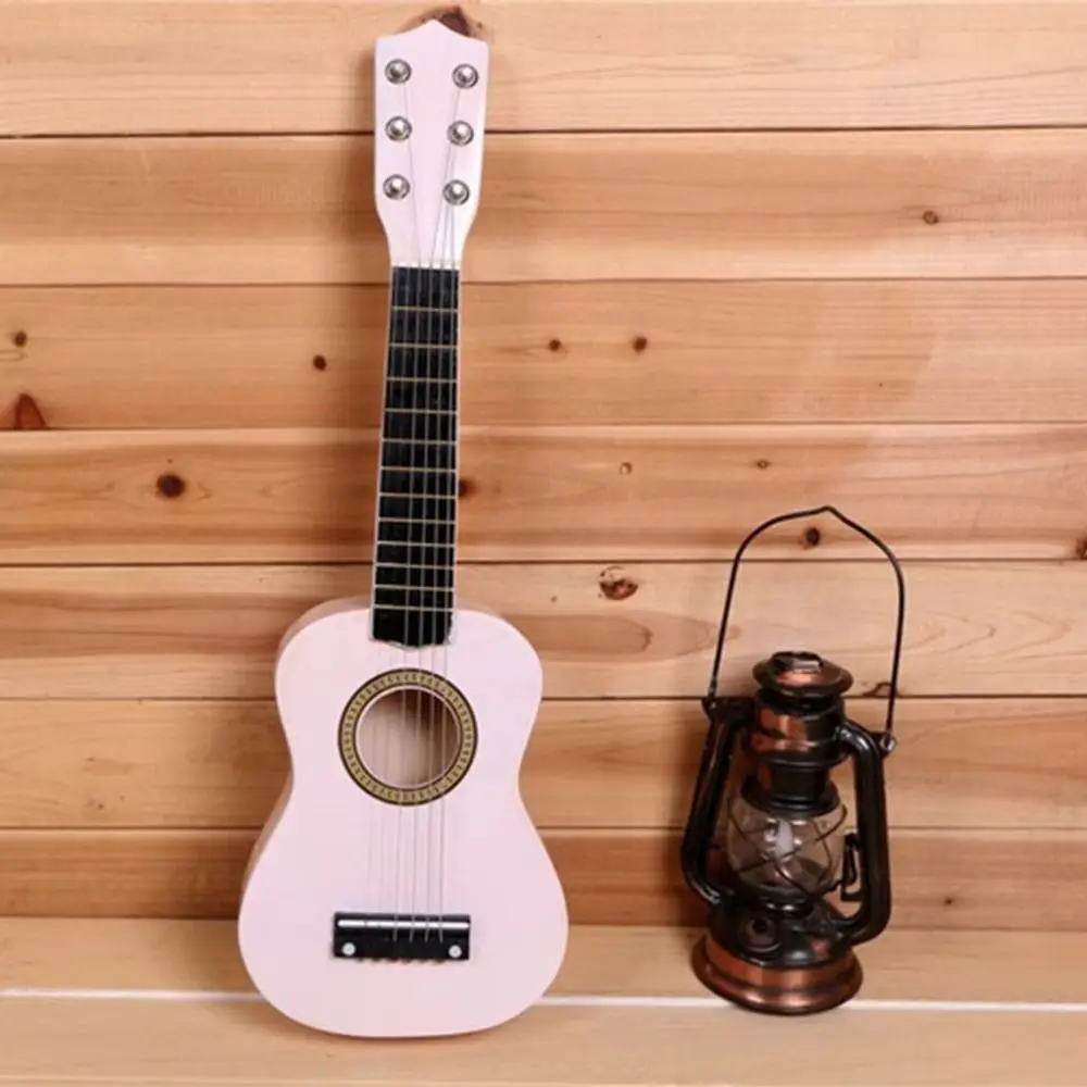

Solid Wood Children's Guitar Adjustable String Knob Classical Children's Instrument Toy Durable High Sound Quality