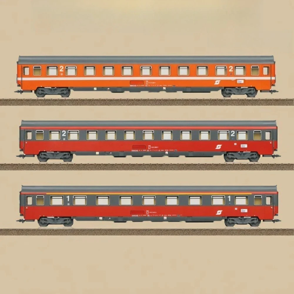 

HO Type 1/87 Model Train 23111 Mozart Passenger Car Three-car Non-powered Train Set for Boys' Toys and Gifts