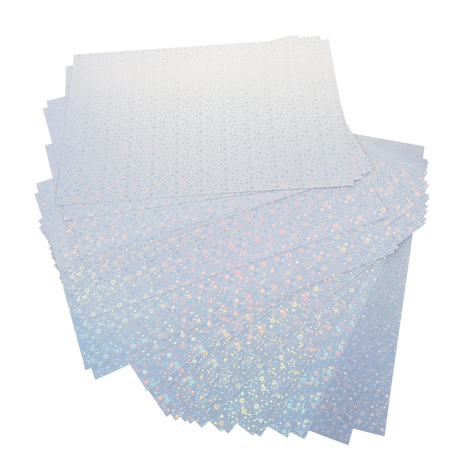 

24 Sheets Holographic Stickers Self Adhesive Vinyl Paper DIY Decoration Cup Car Book Banner Custom Logo Pet Film