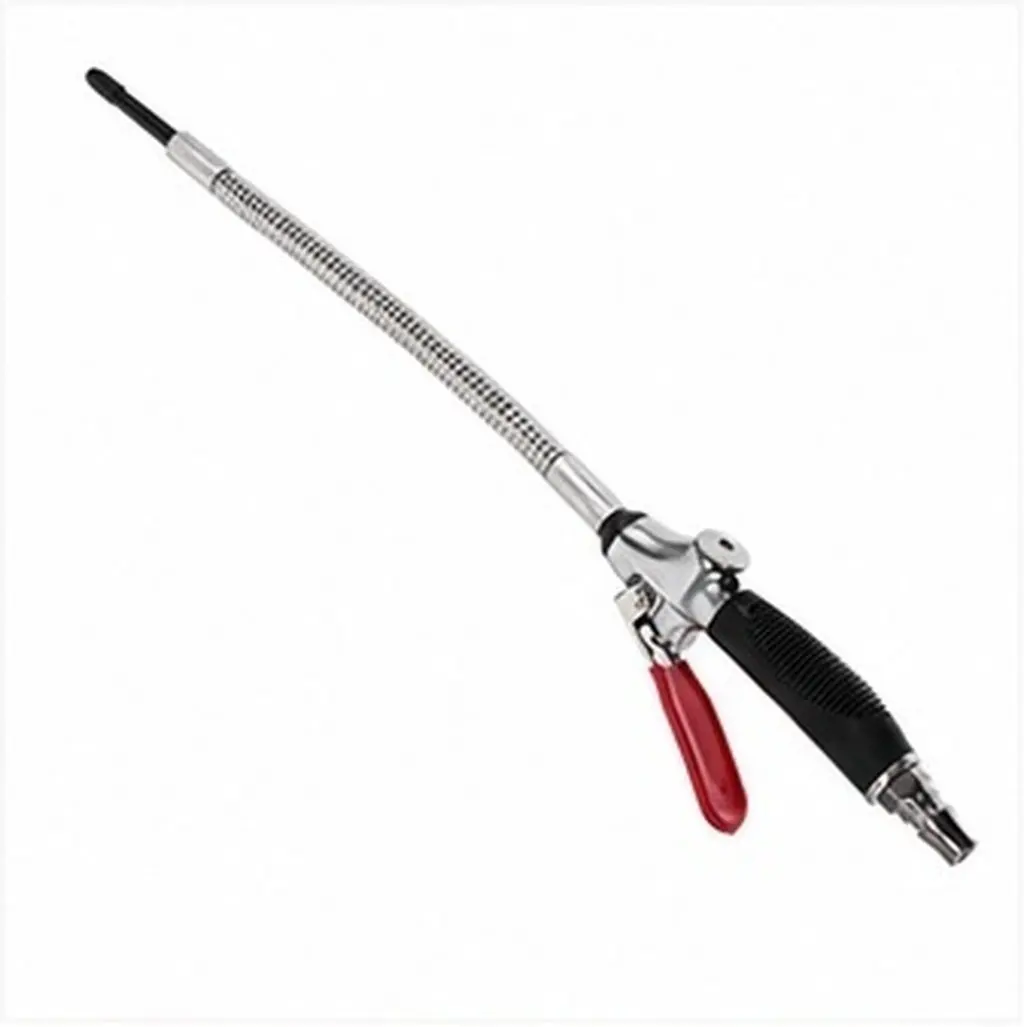 High Pressure Air Nozzle Blow Gun with Flexible Hose, Aluminum Alloy Duster for Car Cleaning & Compressor Use