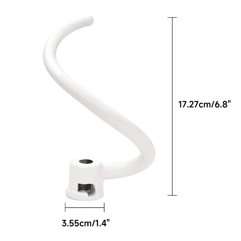 خطاف خلاط رفع العجين المعدني المطلي متوافق مع 6QT KV25G0X KV25G8X KV25H0X KB26G1X K5SS K5A KSM5 KS55 دروبشيبينغ