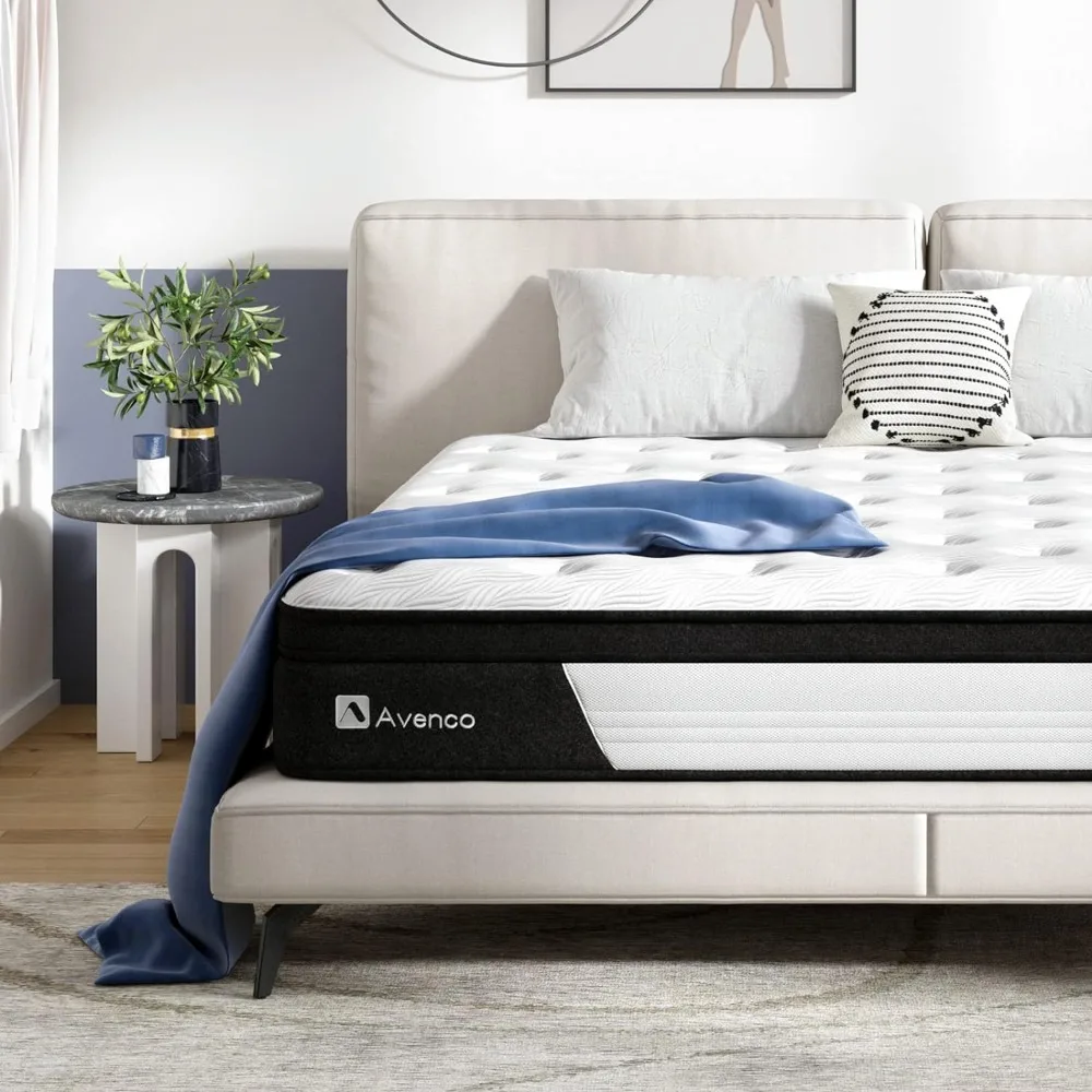 

Full Mattress 10 Inch, Hybrid Mattress Full Medium Firm, Full Mattress in a Box with Gel-Infused Memory Foam&Pocketed Springs