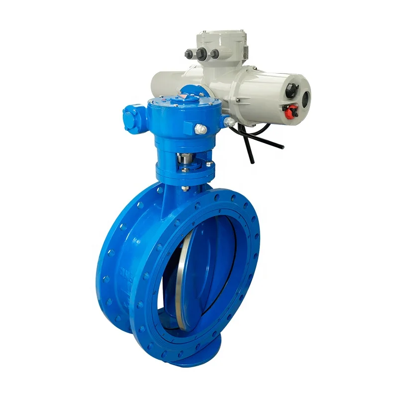 Electric Motorized Double Eccentric Butterfly Valve DN40-DN4000 For Water Steam Gas & Oil-Manufacturers