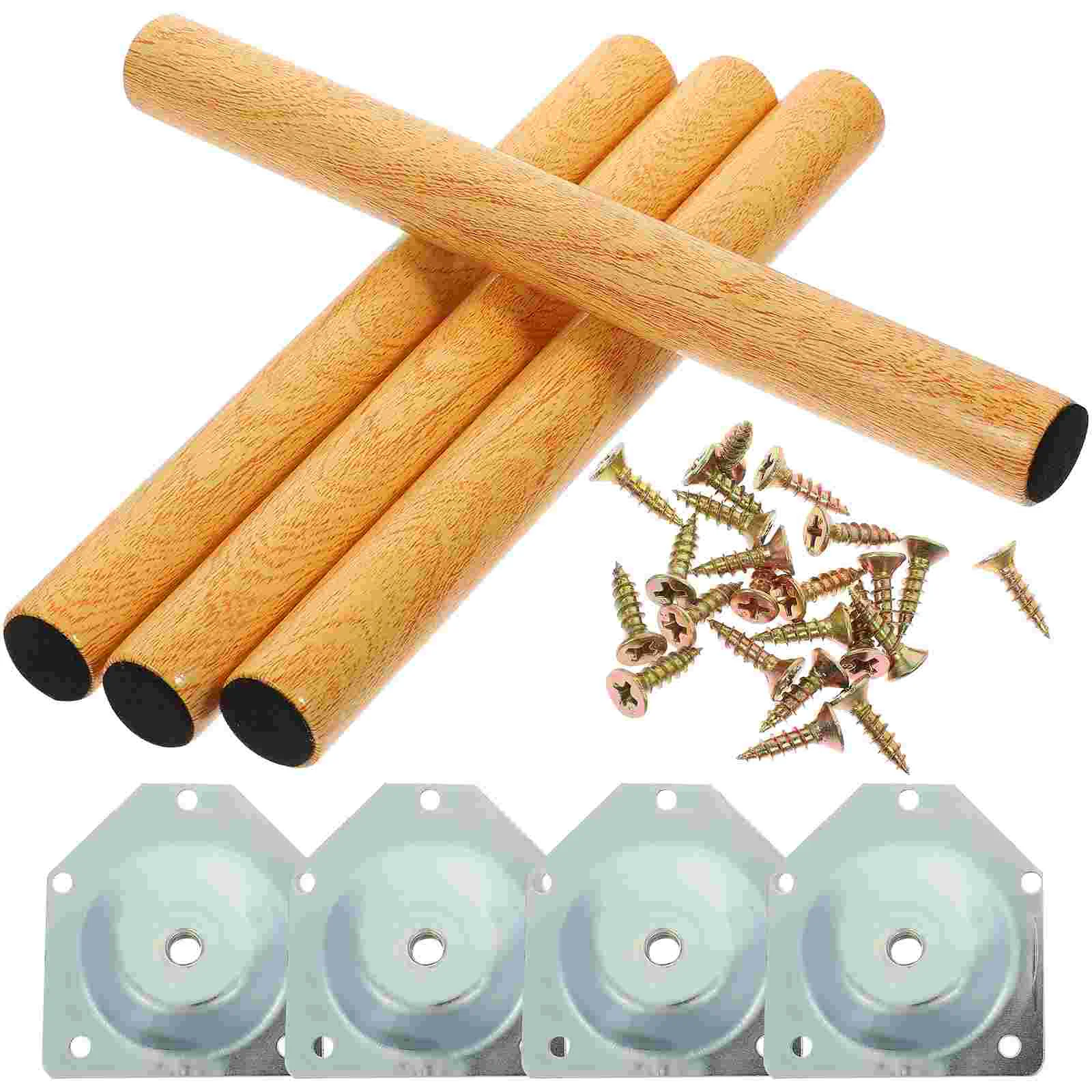 Support Feet Solid Wood Table Legs Furniture Coffee Hardware Wooden Adjustable Replacement
