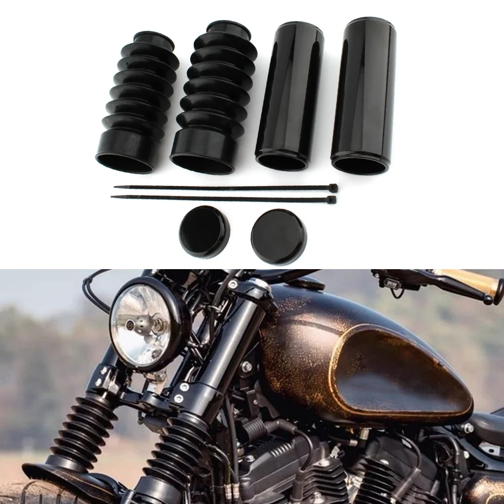 For Harley Sportster X48 Forty Eight XL1200X 2016-22 Motorcycle Front Fork Boot Slider Shock Leg Cover Absorber Rubber Tube Cap