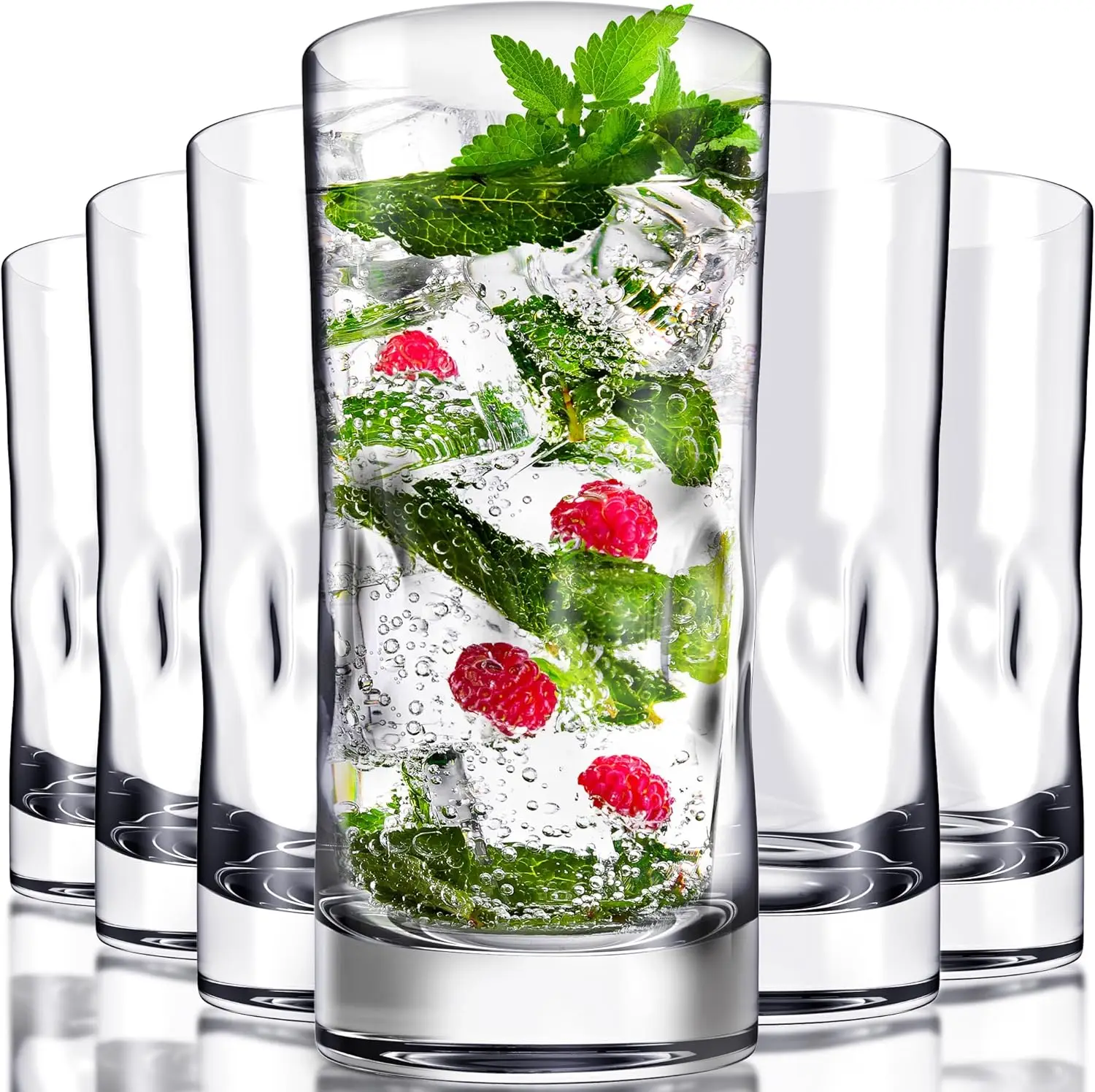 

Набор из 6 небьющихся стаканов из тритана объемом 17 унций, пригодные для мытья в посудомоечной машине, без BPA, для использования на открытом воздухе