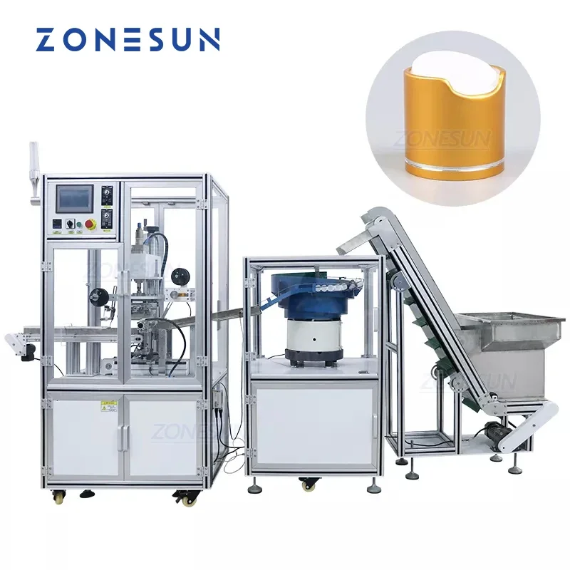 ZONESUN ZS-819-R4 Automatic Sheet Feed Heat Press Machine Bottle Cap Hot Foil Stamping Machine Manufacturer For Sale