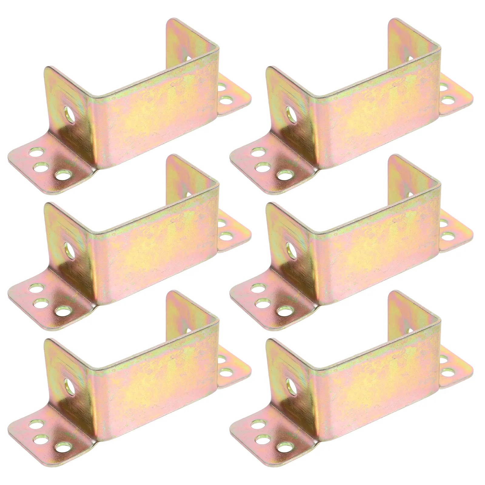 

6 Pcs Bed Bracket Number Twin Frame Large Plate Buckle Connector Hardwares Brackets Rail Beam