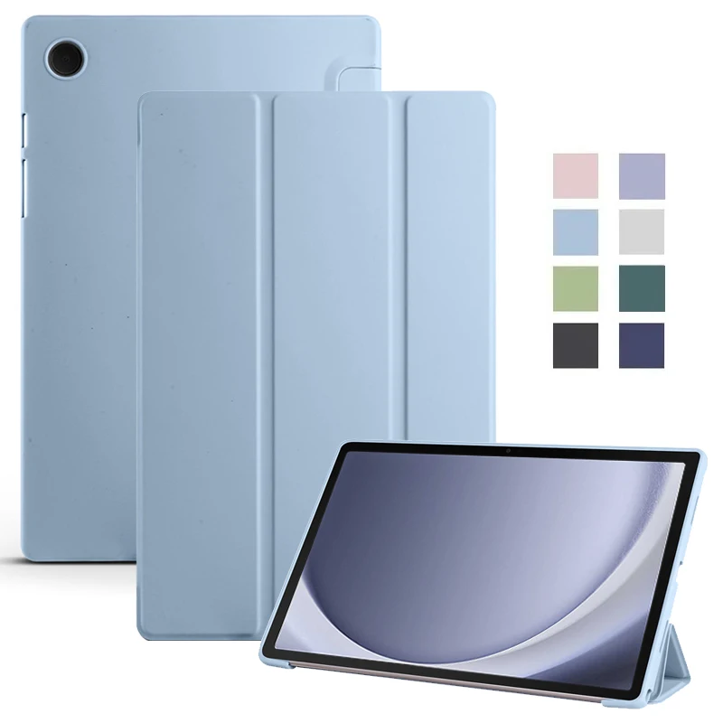 

Для Samsung Galaxy Tab Tab S9 Чехол из искусственной кожи Мягкая силиконовая задняя складная подставка Чехол для Funda Galaxy Tab S9 FE 10,9 дюймов Чехол