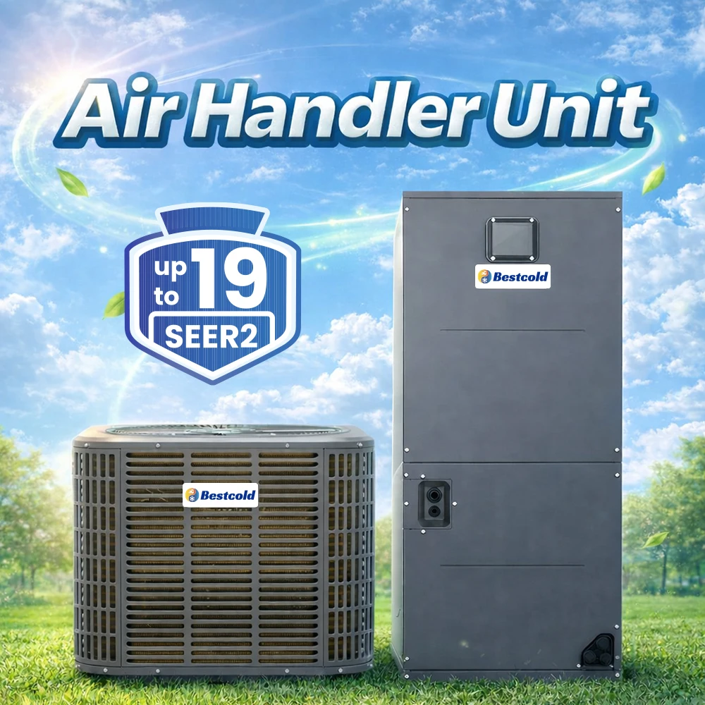 Bestcold  ETL Air Handler Unit R454B 208-230V Fl DC Inverter Top Discharge AHU for Split Air Conditioner North America