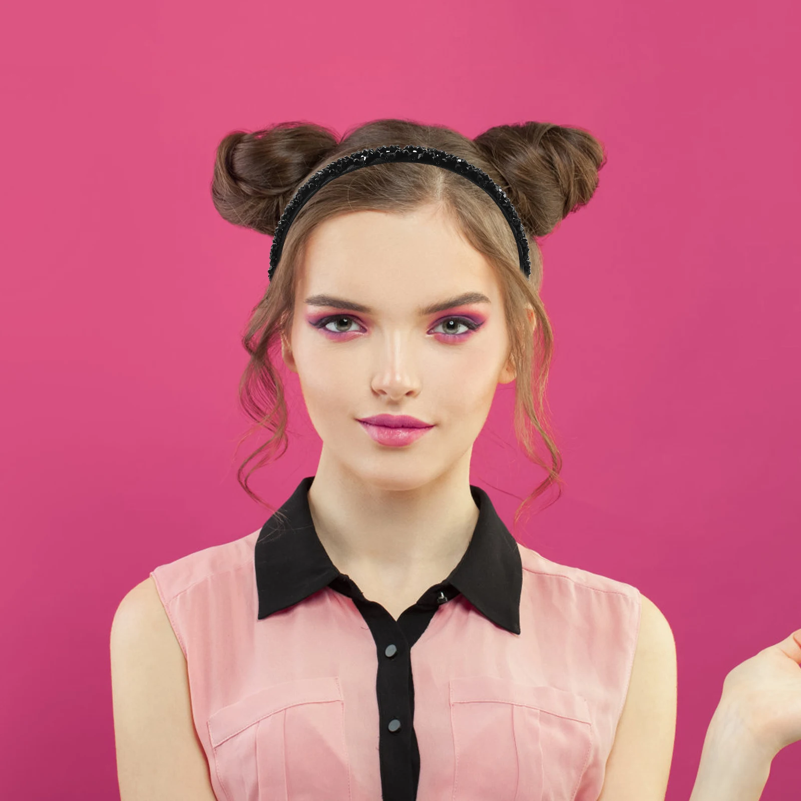 

1 шт., повязка для волос с водными кристаллами, элегантная повязка на голову с бисером для женщин и девочек, модный обруч для помолвки, женская повязка на голову