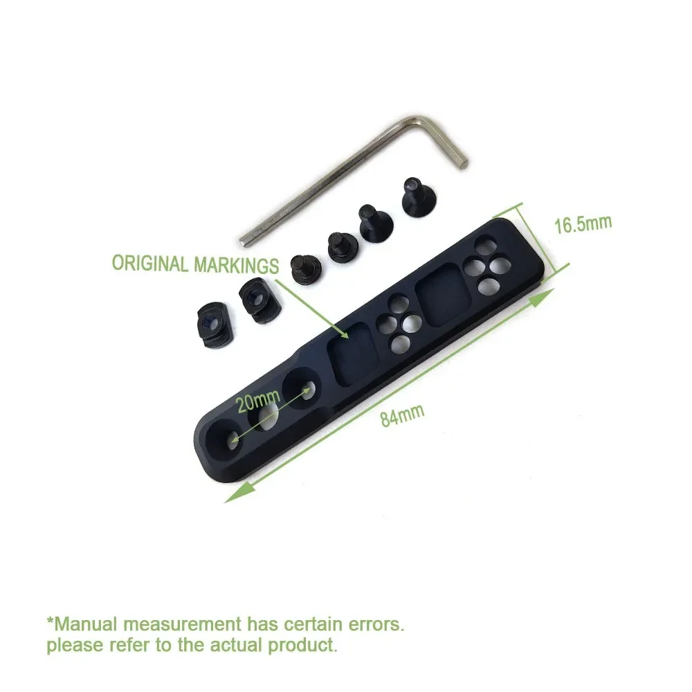 US Warehouse SOTAC GEAR Tactical Flashlight MLOK Rail Section Fit Mlok Rail Mount For M300 M600 Light Metal