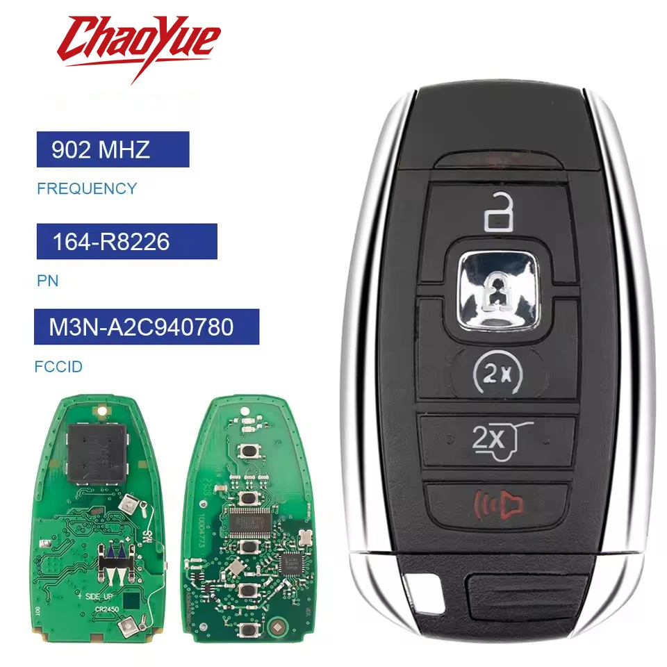 ChaoYuProximity Smart Key 902MHZ For Lincoln Continental MKC MKZ MKX 2017 - 2020 Navigator Nautilus M3N-A2C94078000 164-R8226