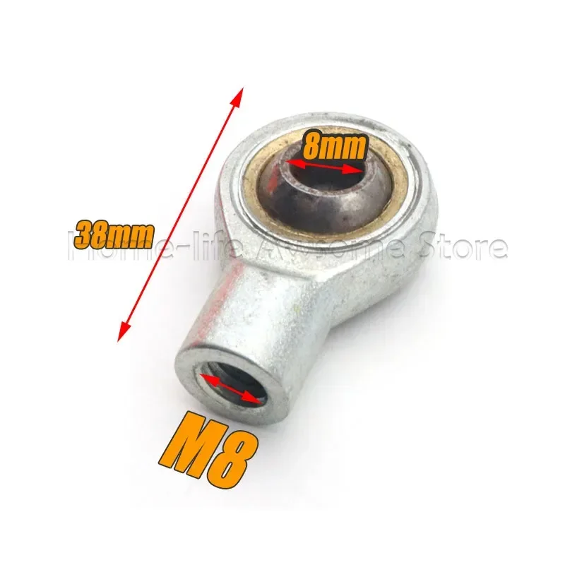 2Pcs M5/M6/M8 Female/Male Thread Car Gas Spring Universal Strut Joint Connector End Fitting Connectors Replacement Fixed