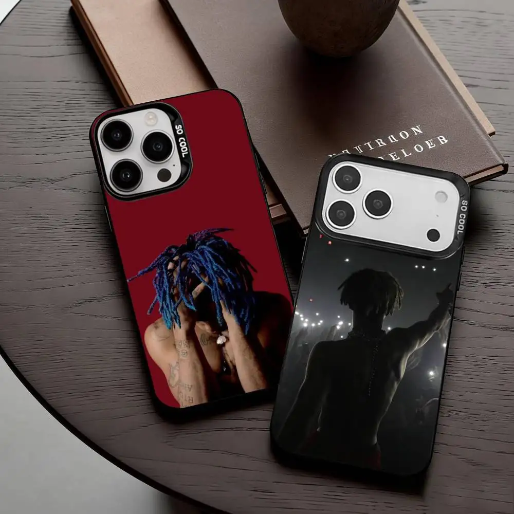 

R-Rapper X-XXXTentacionS Phone Case For iPhone17,16,15,14,13,12,11 Plus,Pro Max Candy Silver Plated Inside Cover